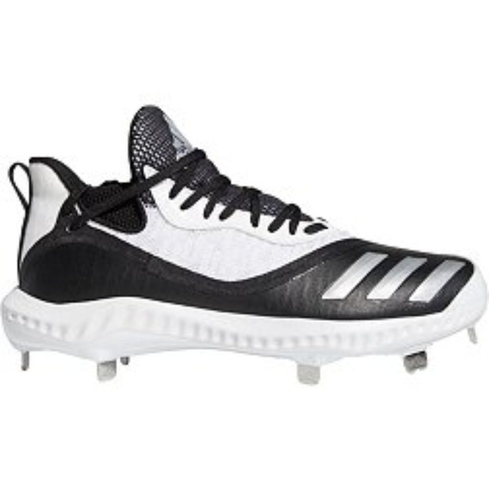 Adidas Adizero Men Black White Metal Baseball Cleats New
